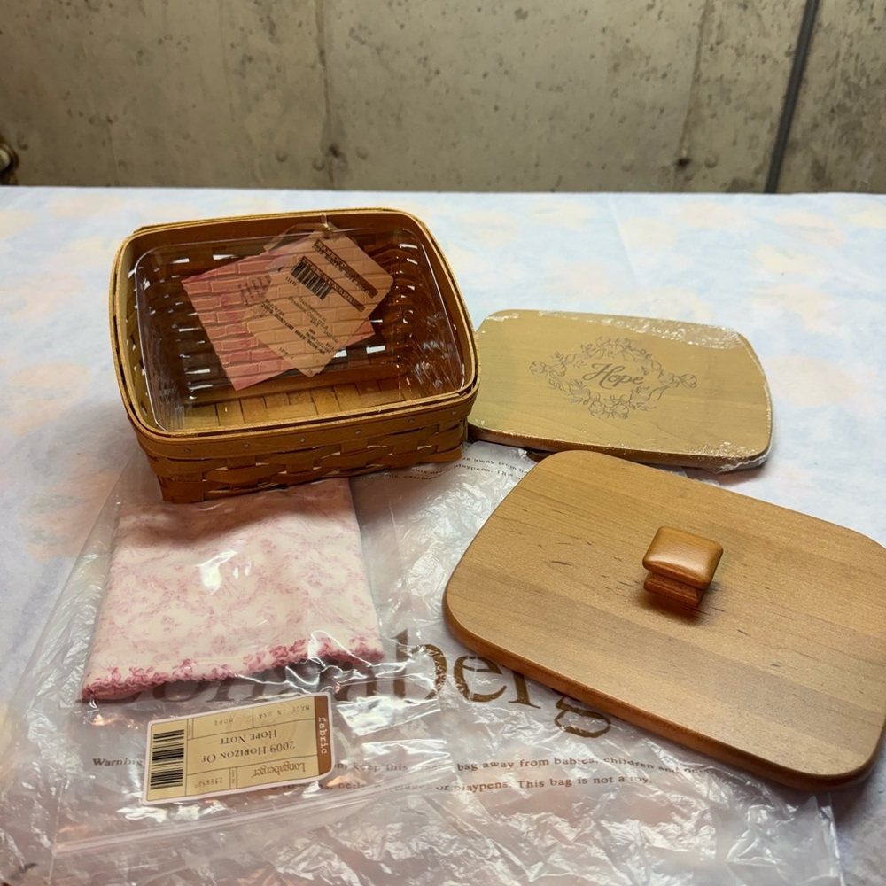 Wooden Basket with Lid